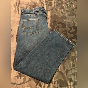 Ariat M5 Rebar Straight Leg Medium Dark Blue Denim Jeans Men’s 42x34